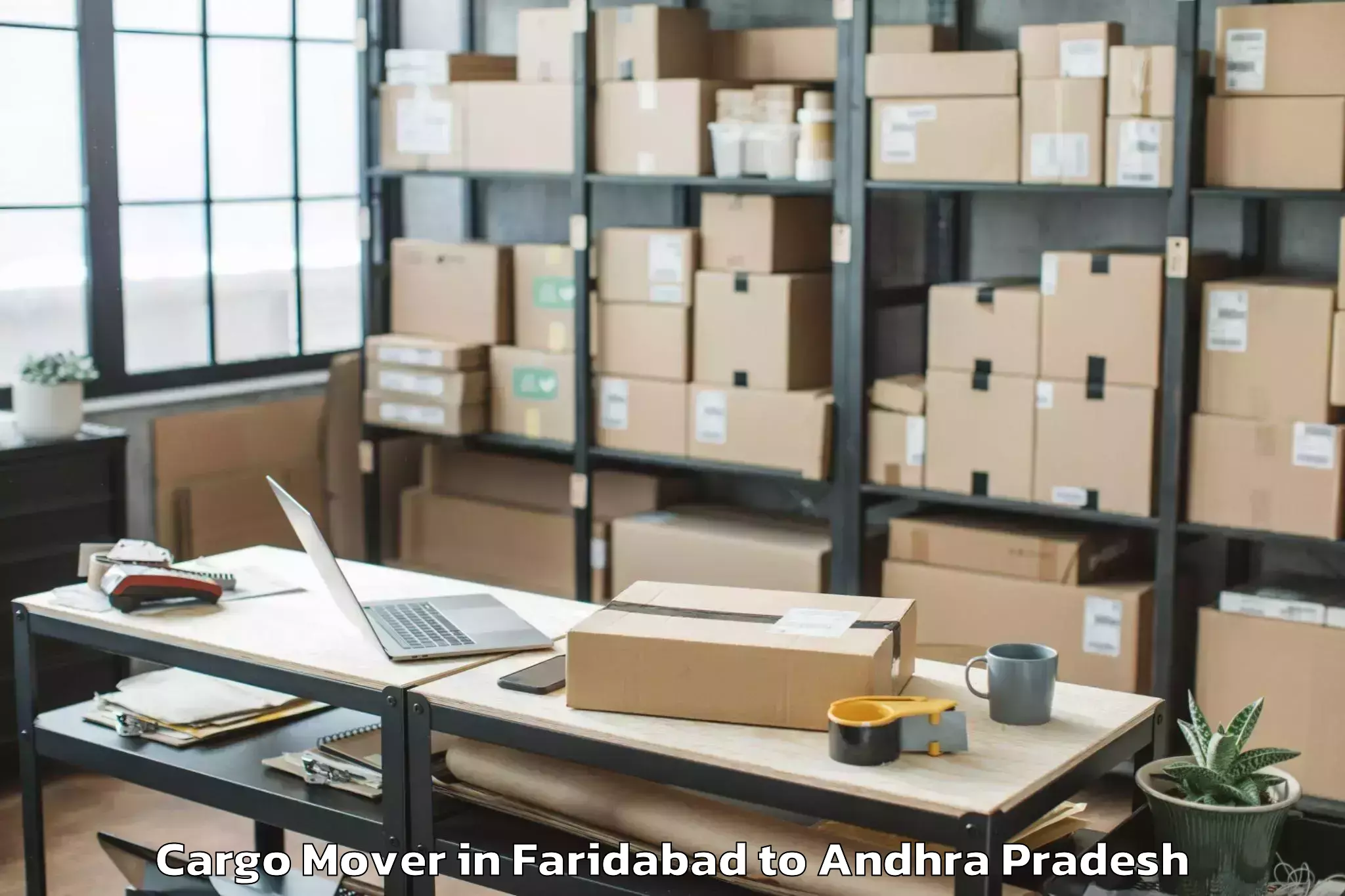 Affordable Faridabad to Uyyalawada Cargo Mover